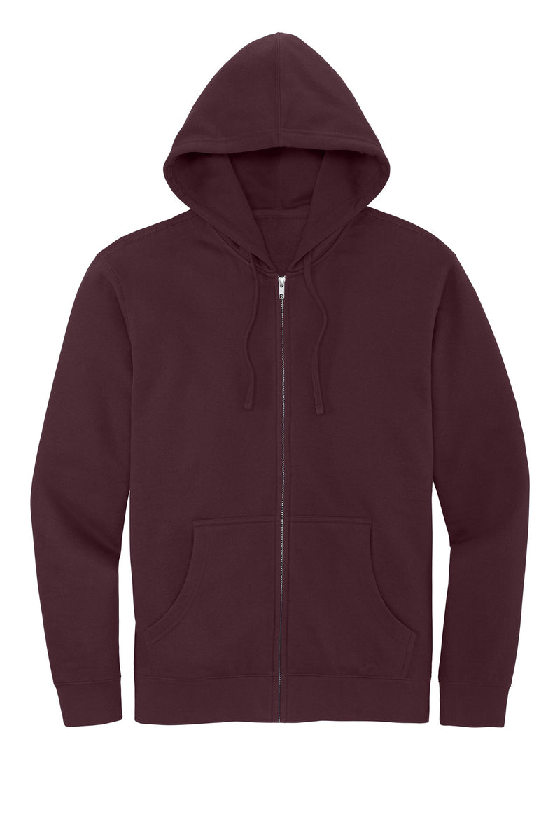 District V.I.T.Fleece Full-Zip Hoodie - Plum