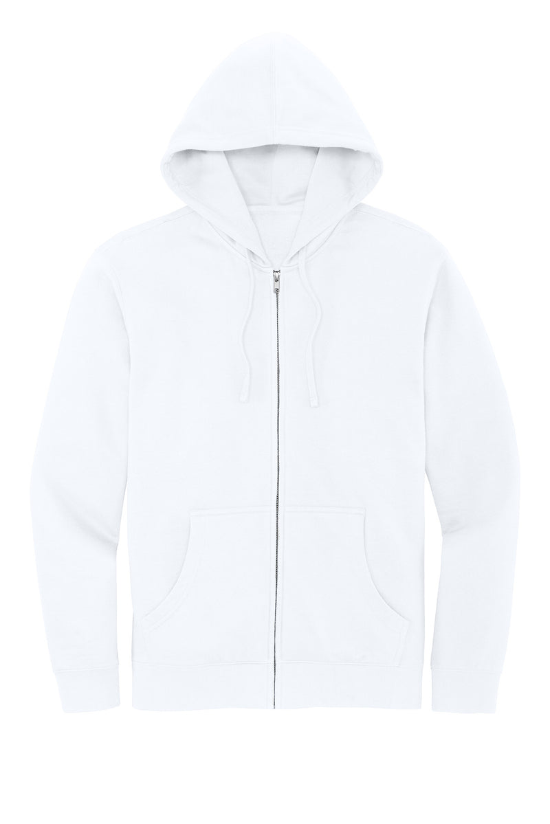 District V.I.T.Fleece Full-Zip Hoodie - White