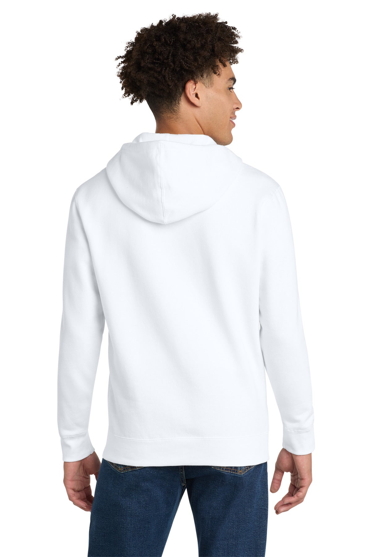 District V.I.T.Fleece Full-Zip Hoodie - White