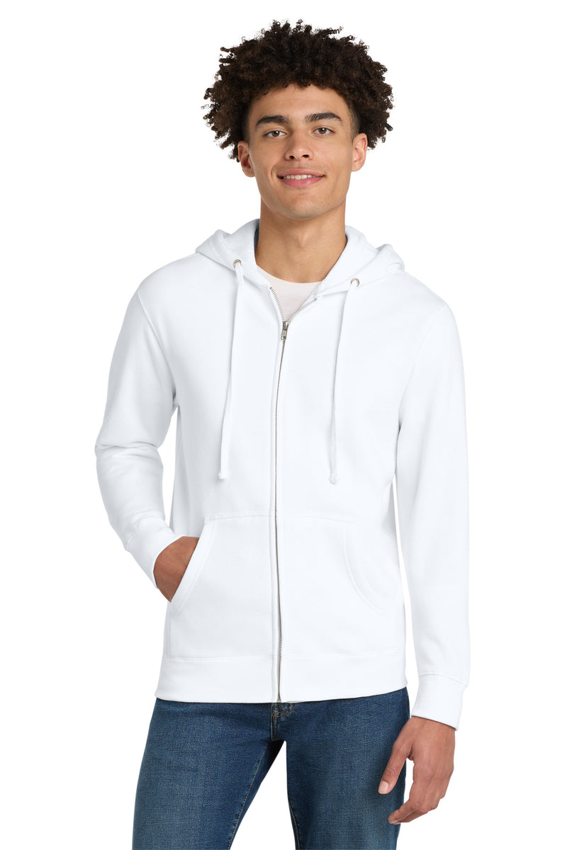 District V.I.T.Fleece Full-Zip Hoodie - White