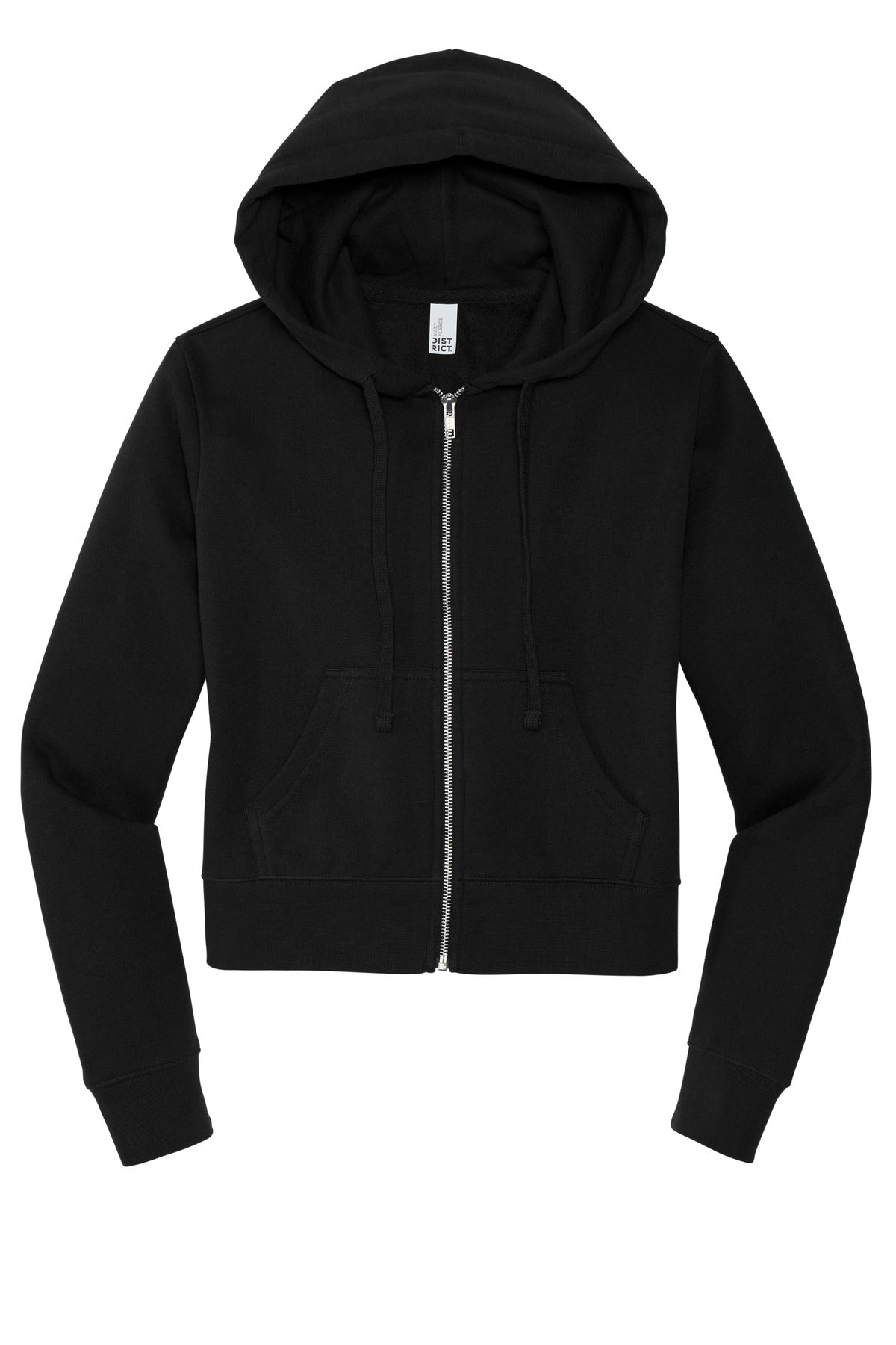 District Women's V.I.T. Fleece Full-Zip Hoodie - Black