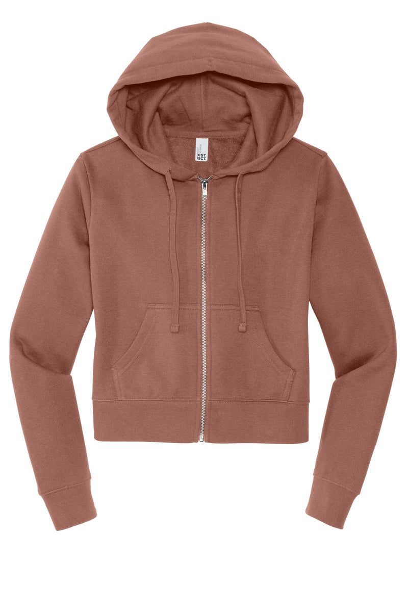 District Women's V.I.T. Fleece Full-Zip Hoodie - Desert Rose