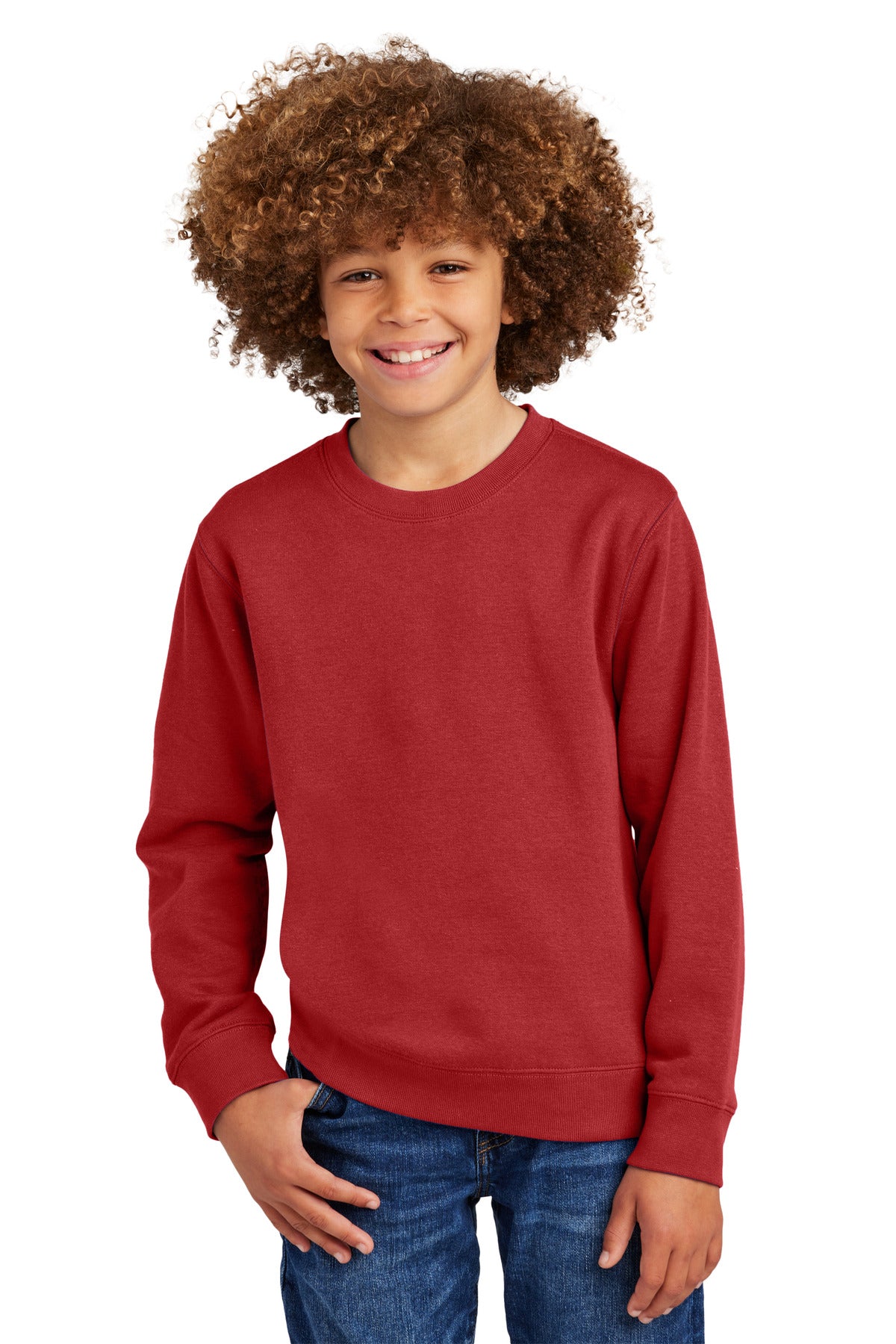 District Youth V.I.T. Fleece Crew - Classic Red