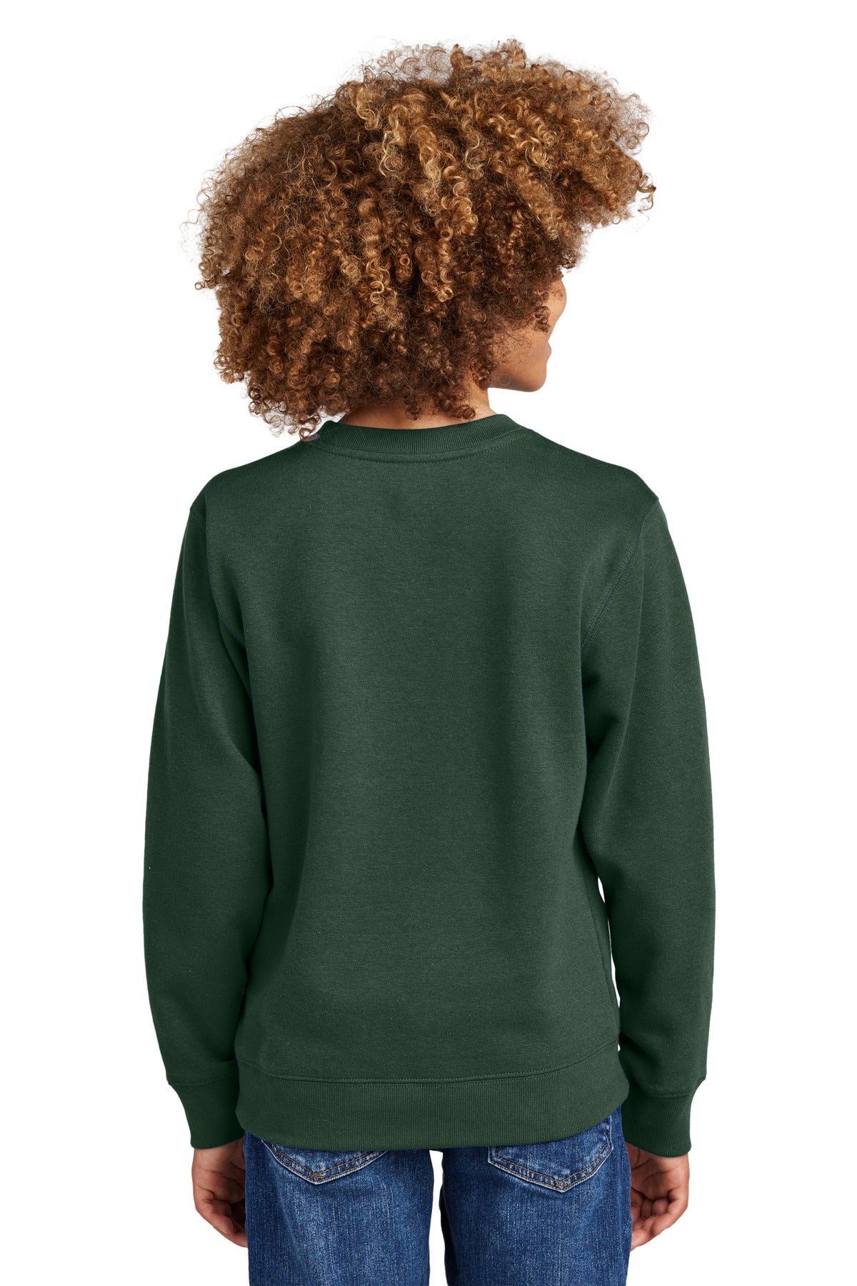 District Youth V.I.T. Fleece Crew - Forest Green