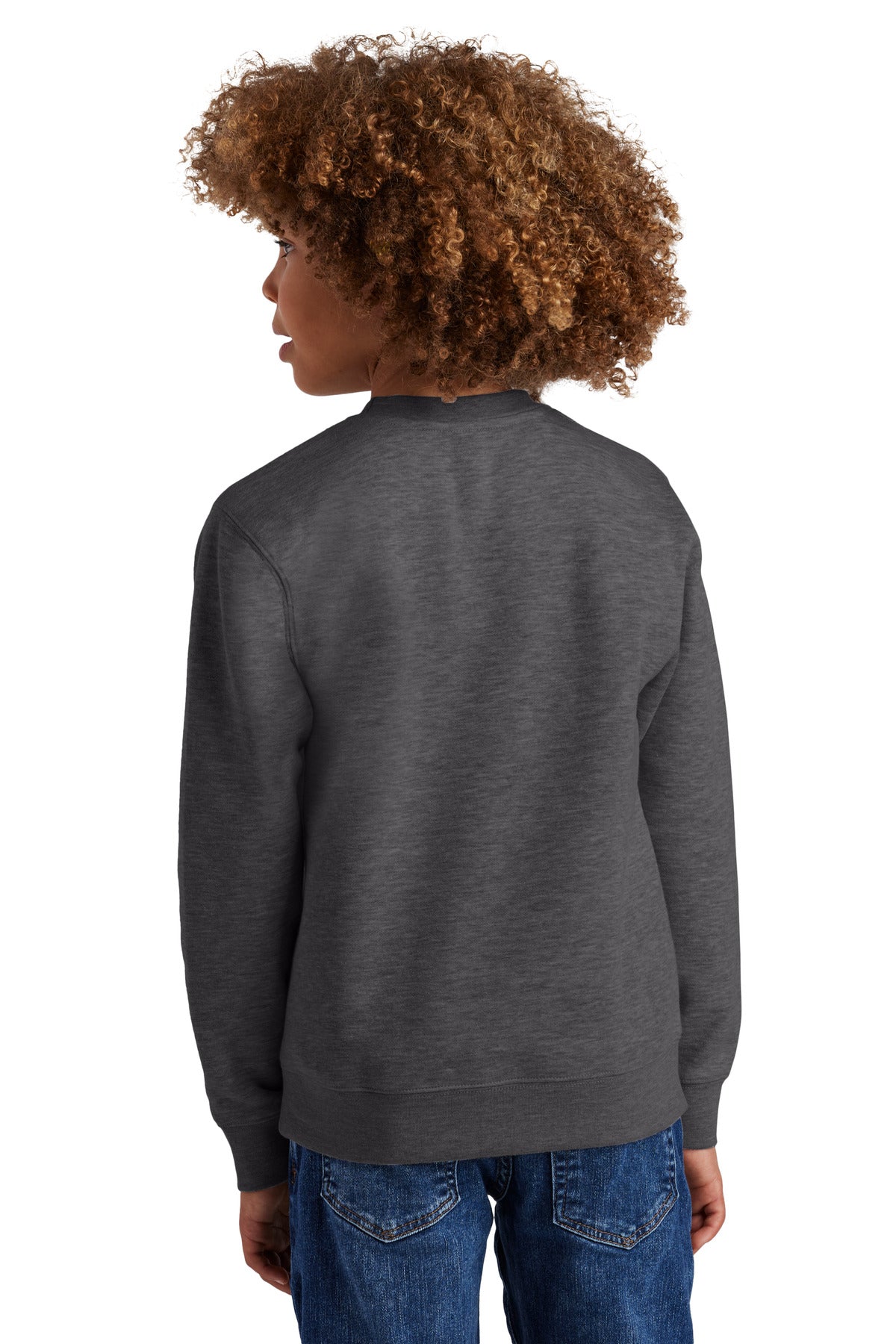 District Youth V.I.T. Fleece Crew - Heathered Charcoal