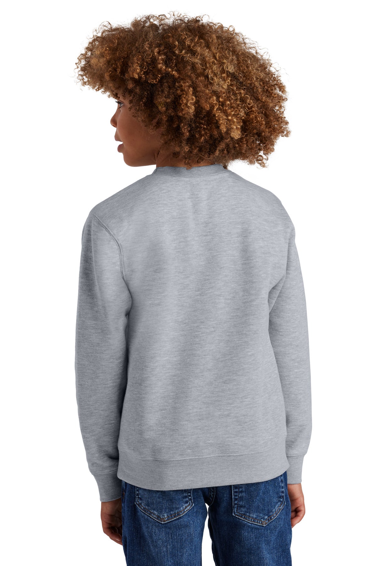 District Youth V.I.T. Fleece Crew - Light Heather Grey
