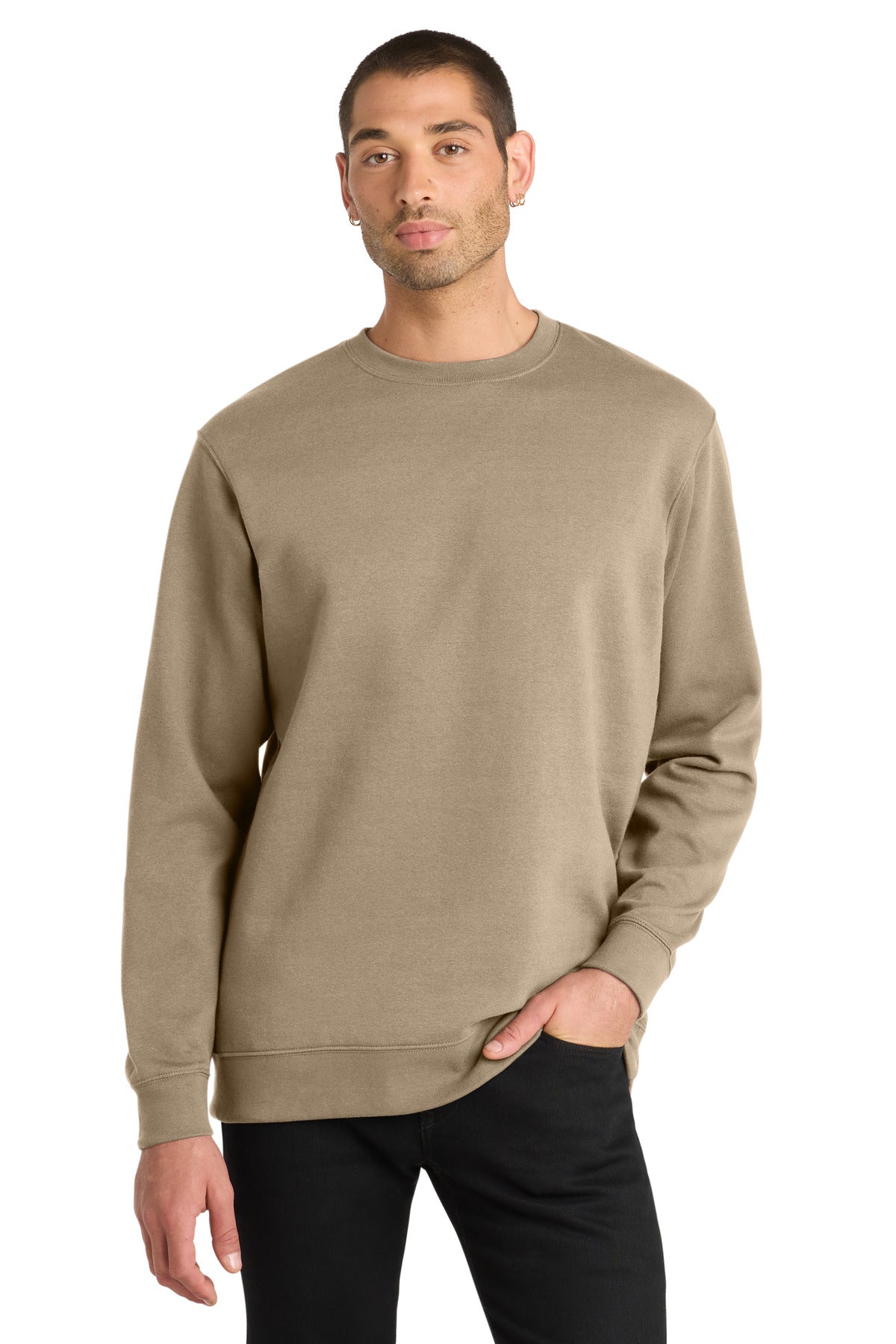 District V.I.T.Fleece Crew - Desert Tan
