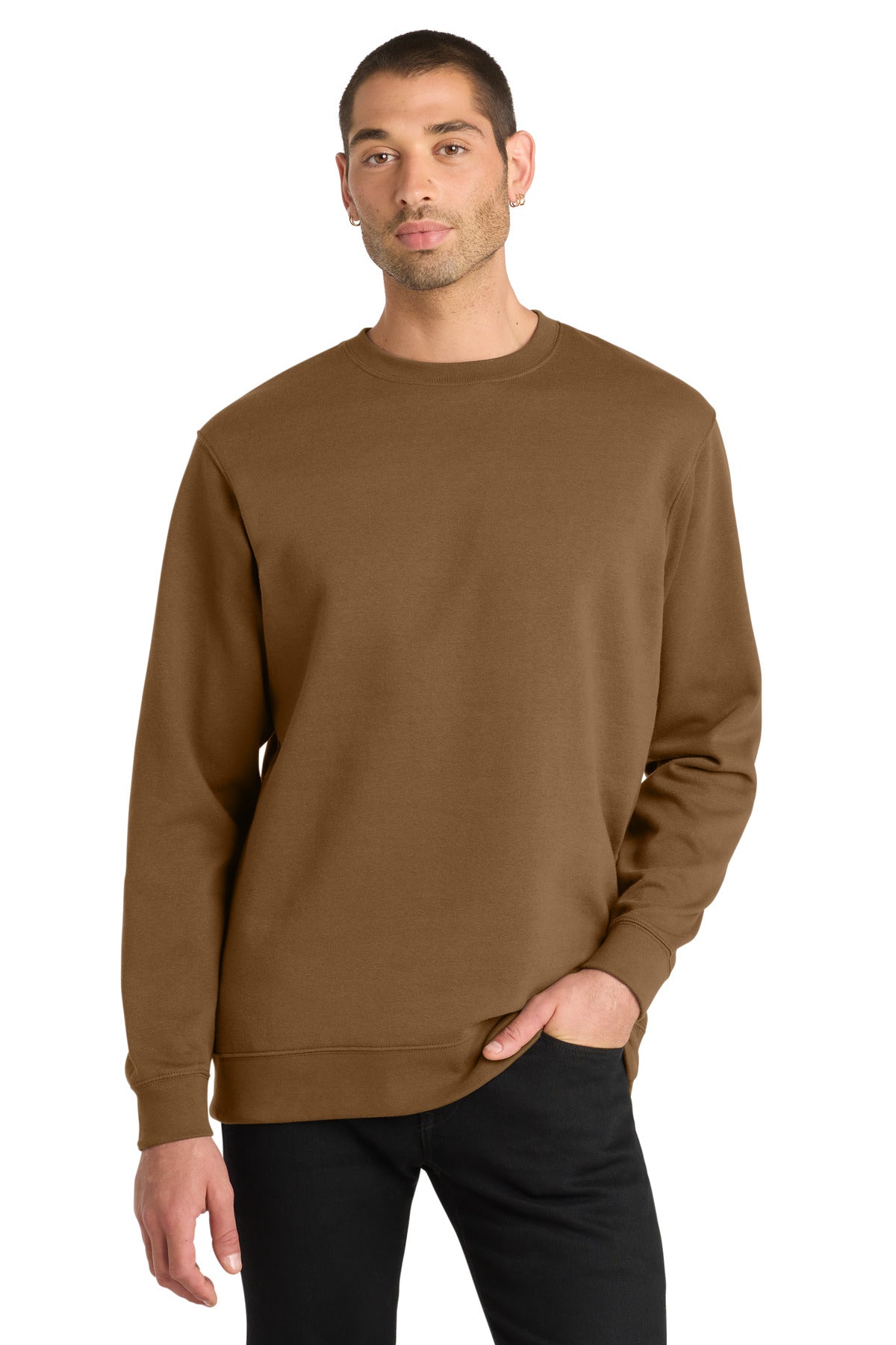 District V.I.T.Fleece Crew - Duck Brown
