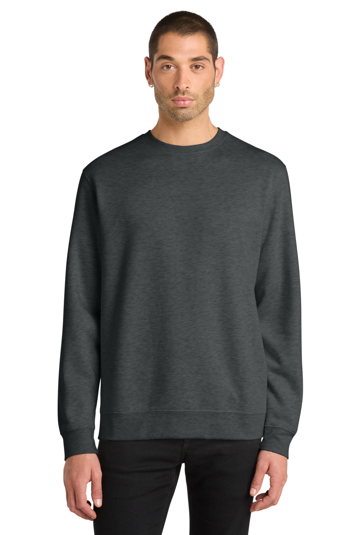 District V.I.T.Fleece Crew - Heathered Charcoal