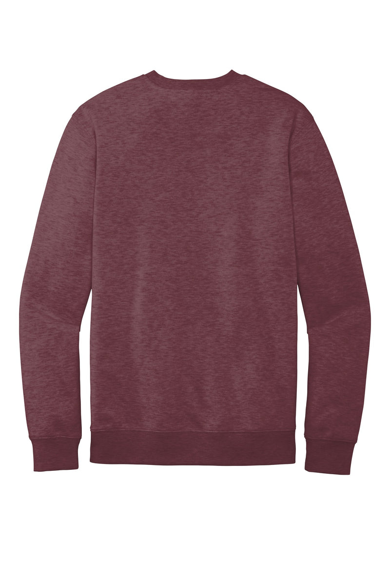 District V.I.T.Fleece Crew - Heathered Cardinal