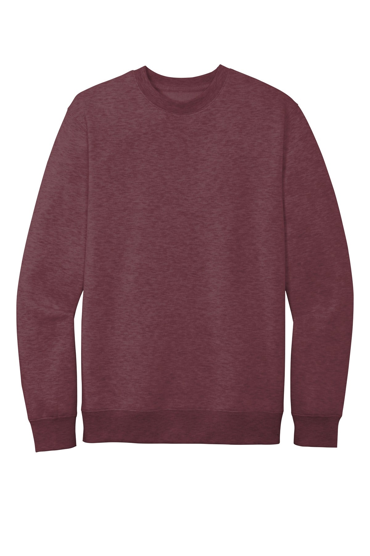 District V.I.T.Fleece Crew - Heathered Cardinal