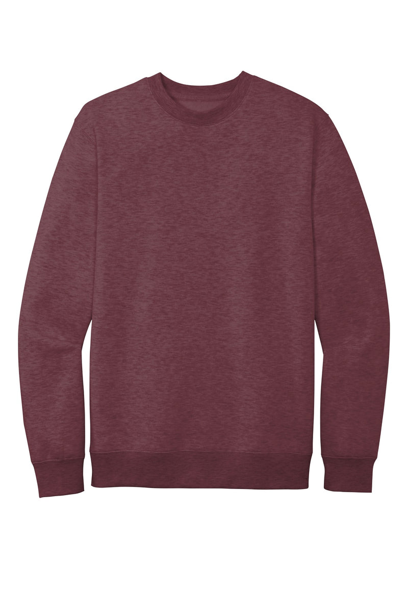 District V.I.T.Fleece Crew - Heathered Cardinal