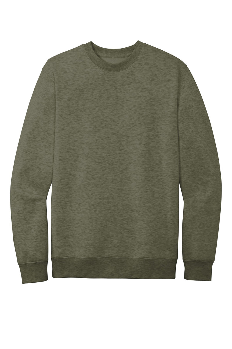 District V.I.T.Fleece Crew - Heathered Olive