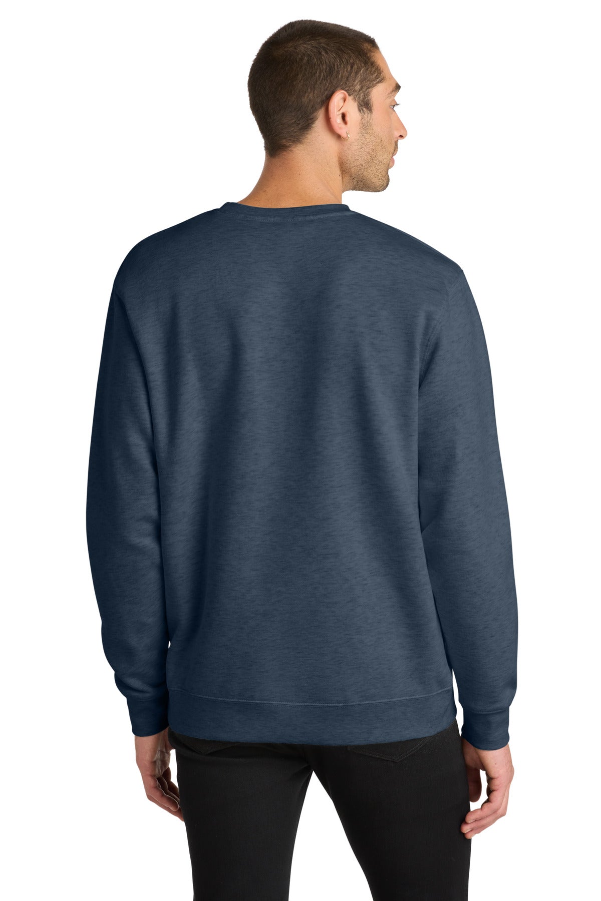 District V.I.T.Fleece Crew - Heathered Navy