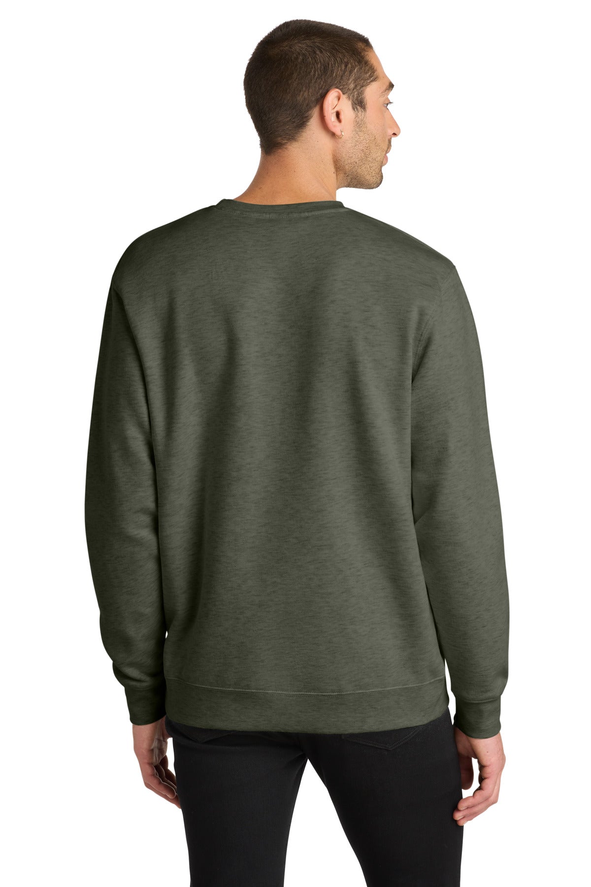 District V.I.T.Fleece Crew - Heathered Olive