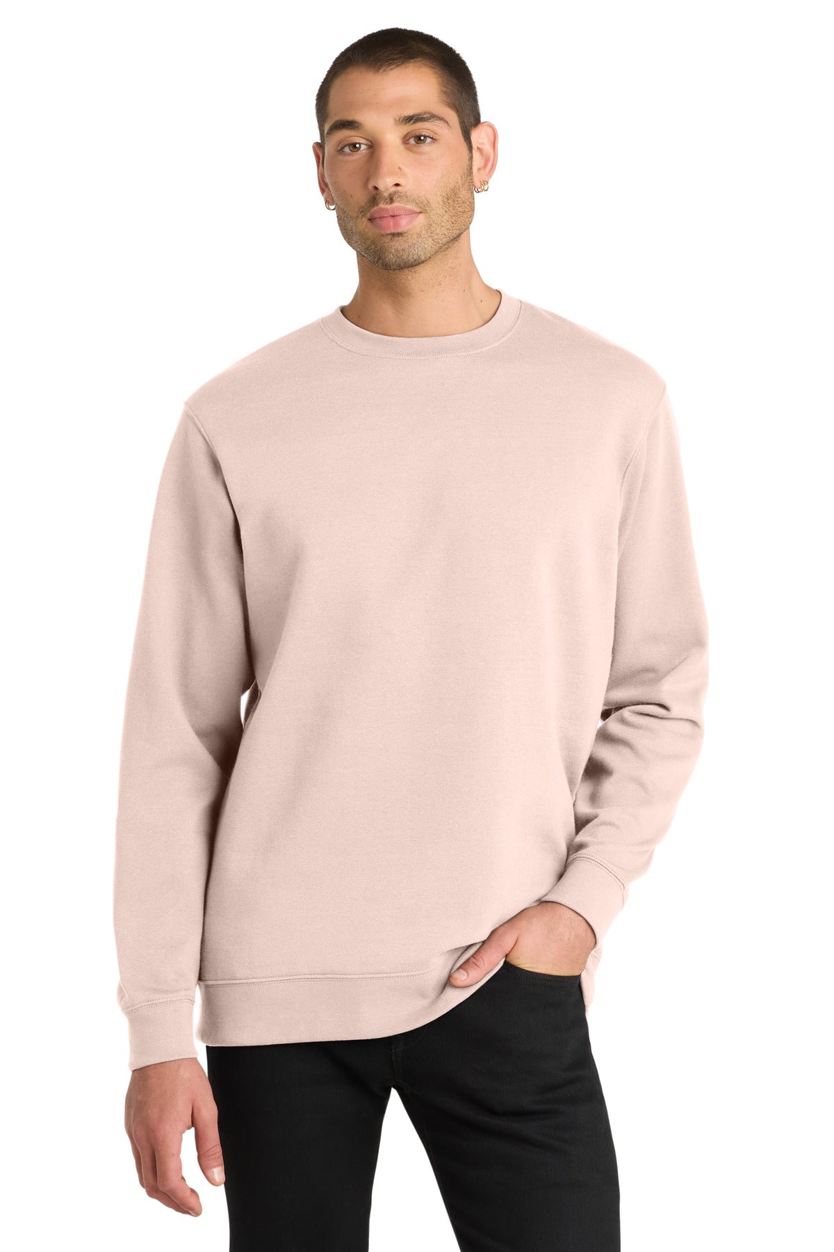District V.I.T.Fleece Crew - Rosewater Pink