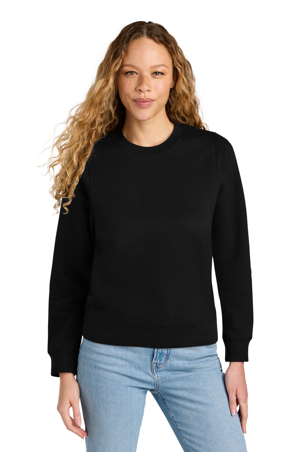 District Women's V.I.T. Fleece Crew - Black