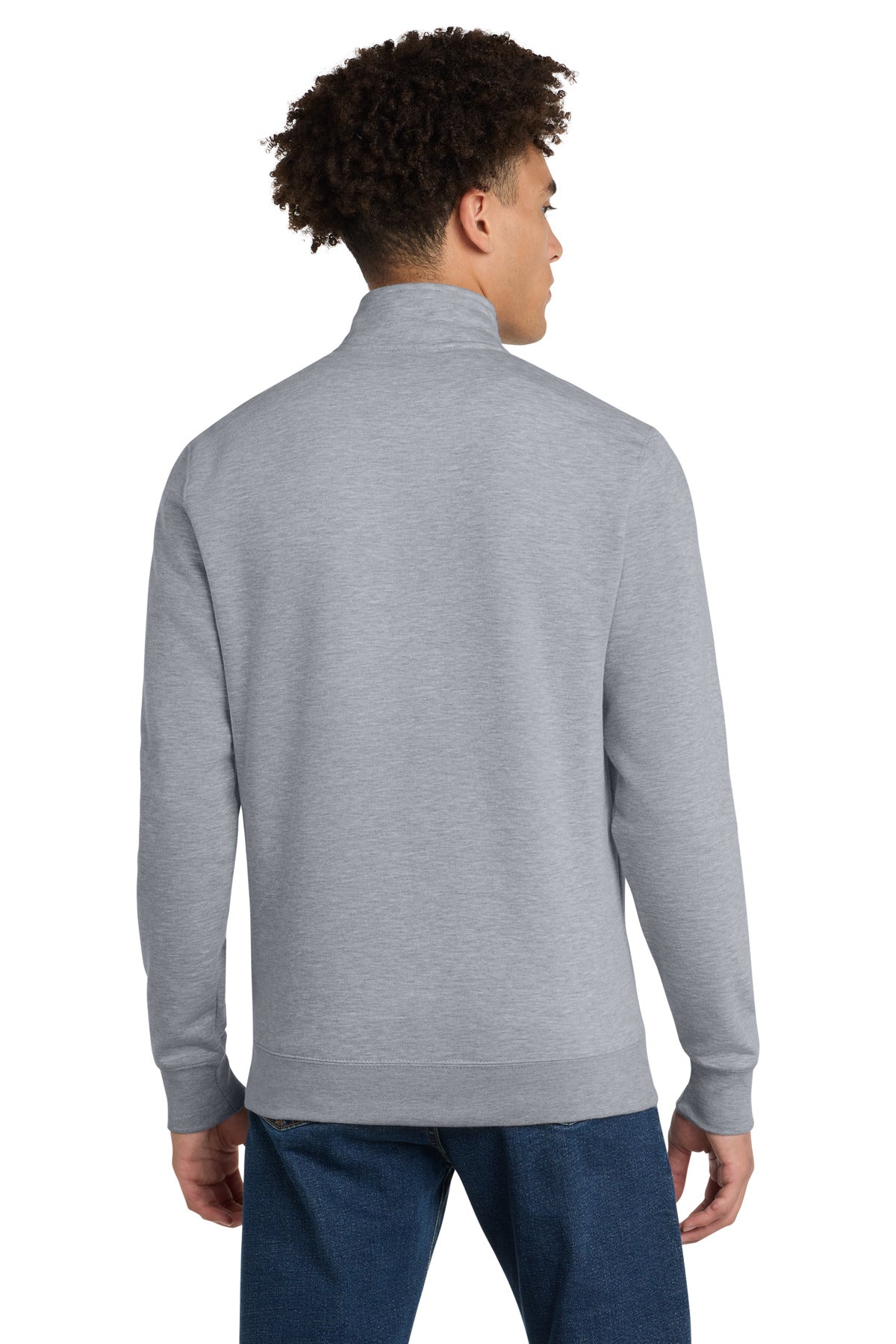 District V.I.T.Fleece 1/4-Zip - Light Heather Grey