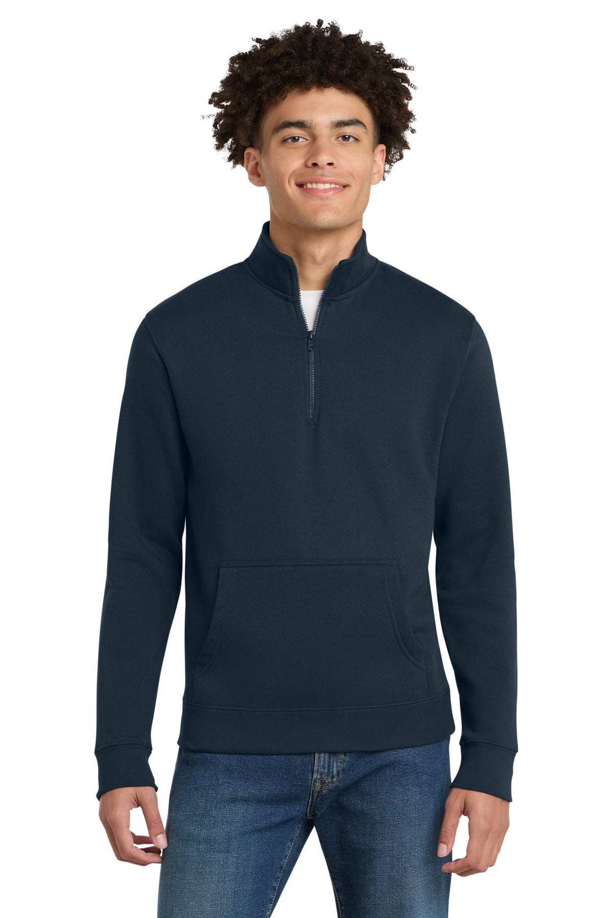 District V.I.T.Fleece 1/4-Zip - New Navy