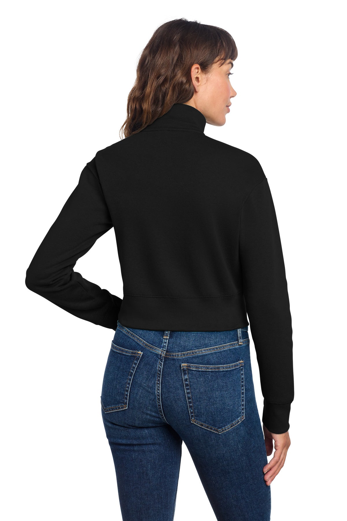 District Women's V.I.T. Fleece 1/2-Zip - Black