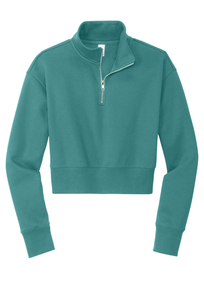 District Women's V.I.T. Fleece 1/2-Zip - Eucalyptus Blue