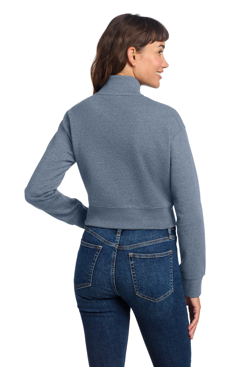 District Women's V.I.T. Fleece 1/2-Zip - Flint Blue Heather