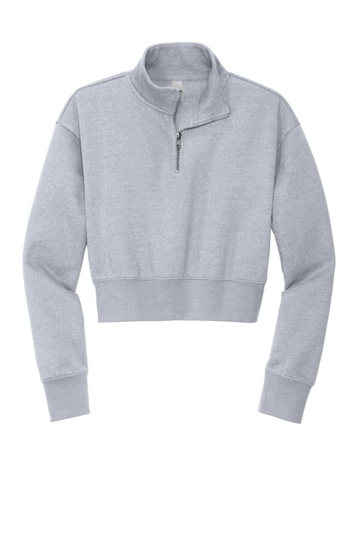 District Women's V.I.T. Fleece 1/2-Zip - Light Heather Grey