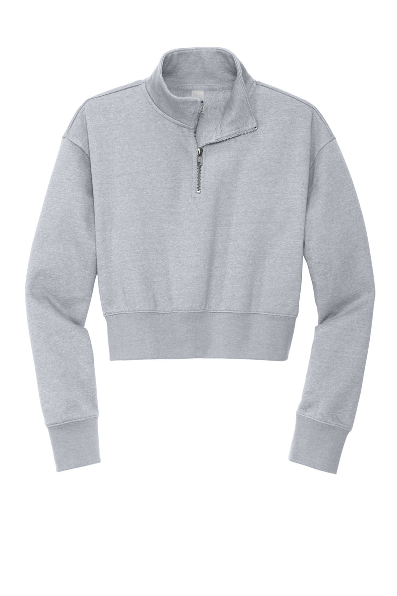 District Women's V.I.T. Fleece 1/2-Zip - Light Heather Grey