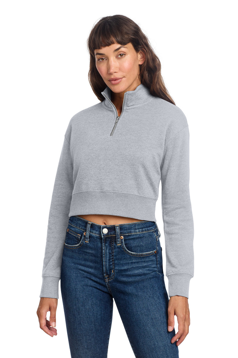 District Women's V.I.T. Fleece 1/2-Zip - Light Heather Grey