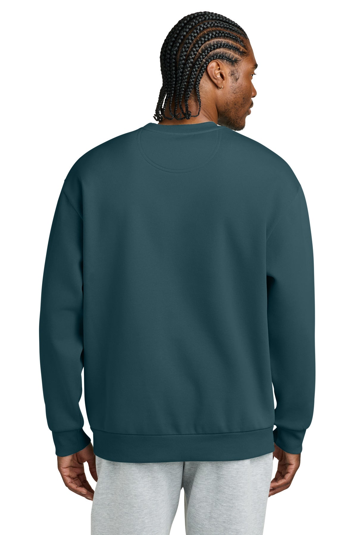 District V.I.T. Heavyweight Fleece Crew - Deep Cyan