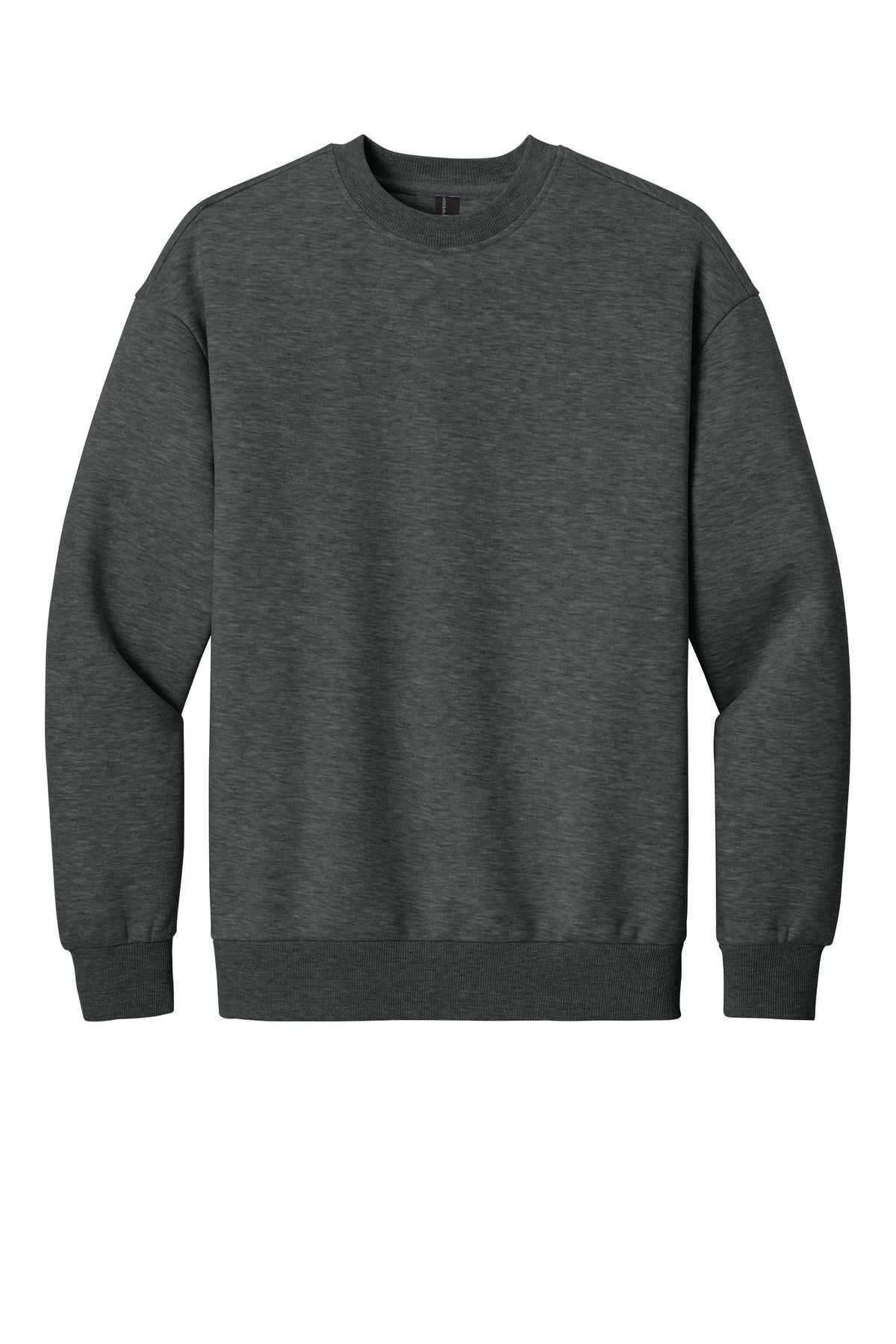 District V.I.T. Heavyweight Fleece Crew - Heathered Charcoal
