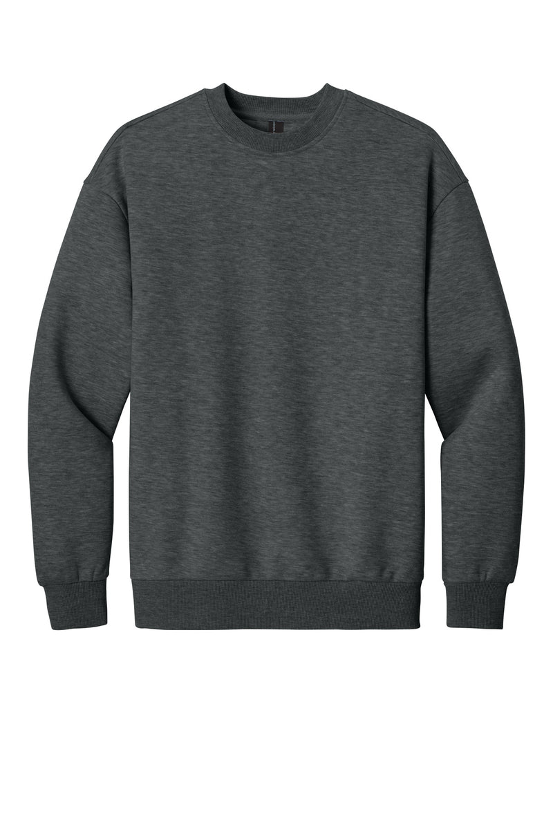 District V.I.T. Heavyweight Fleece Crew - Heathered Charcoal