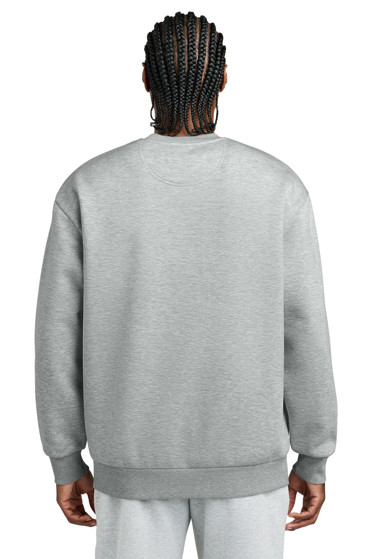 District V.I.T. Heavyweight Fleece Crew - Light Heather Grey