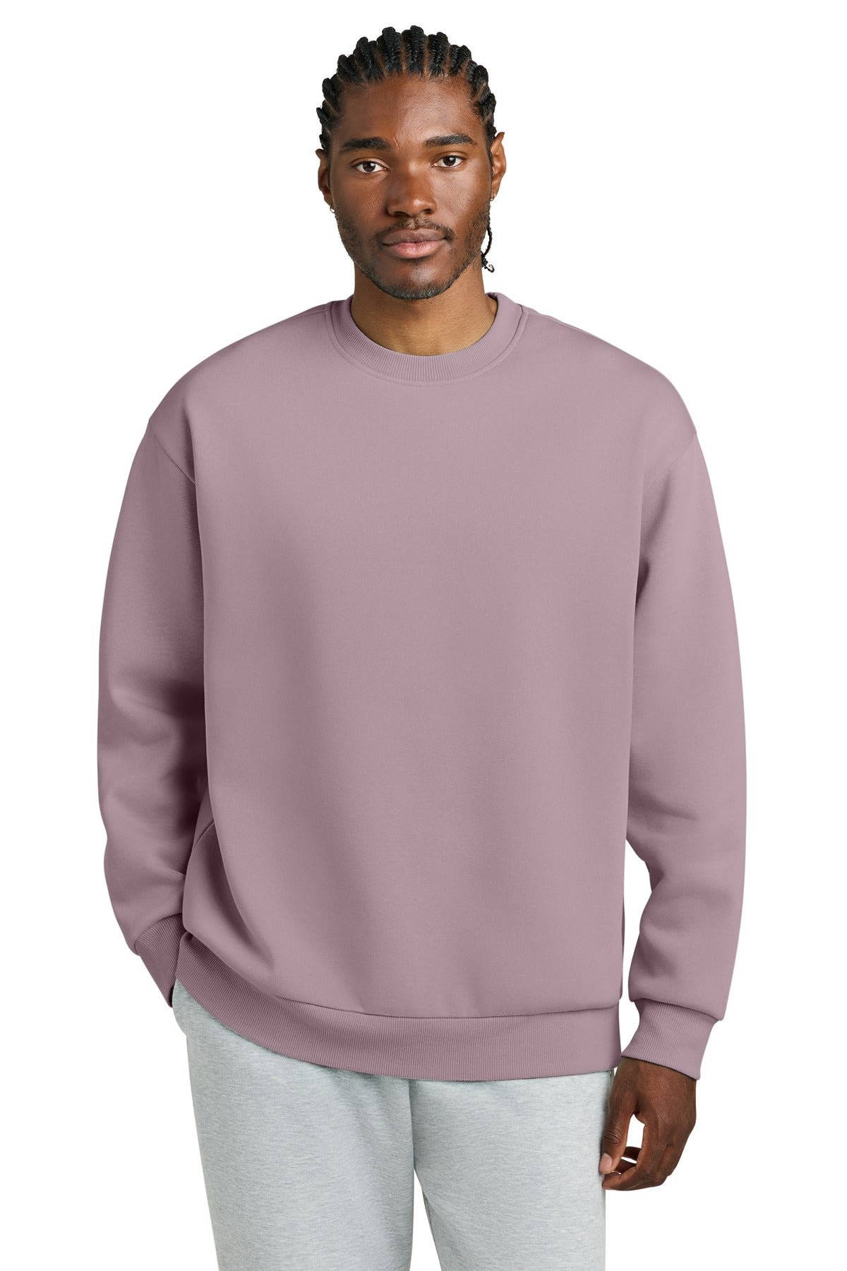 District V.I.T. Heavyweight Fleece Crew - Smoky Amethyst