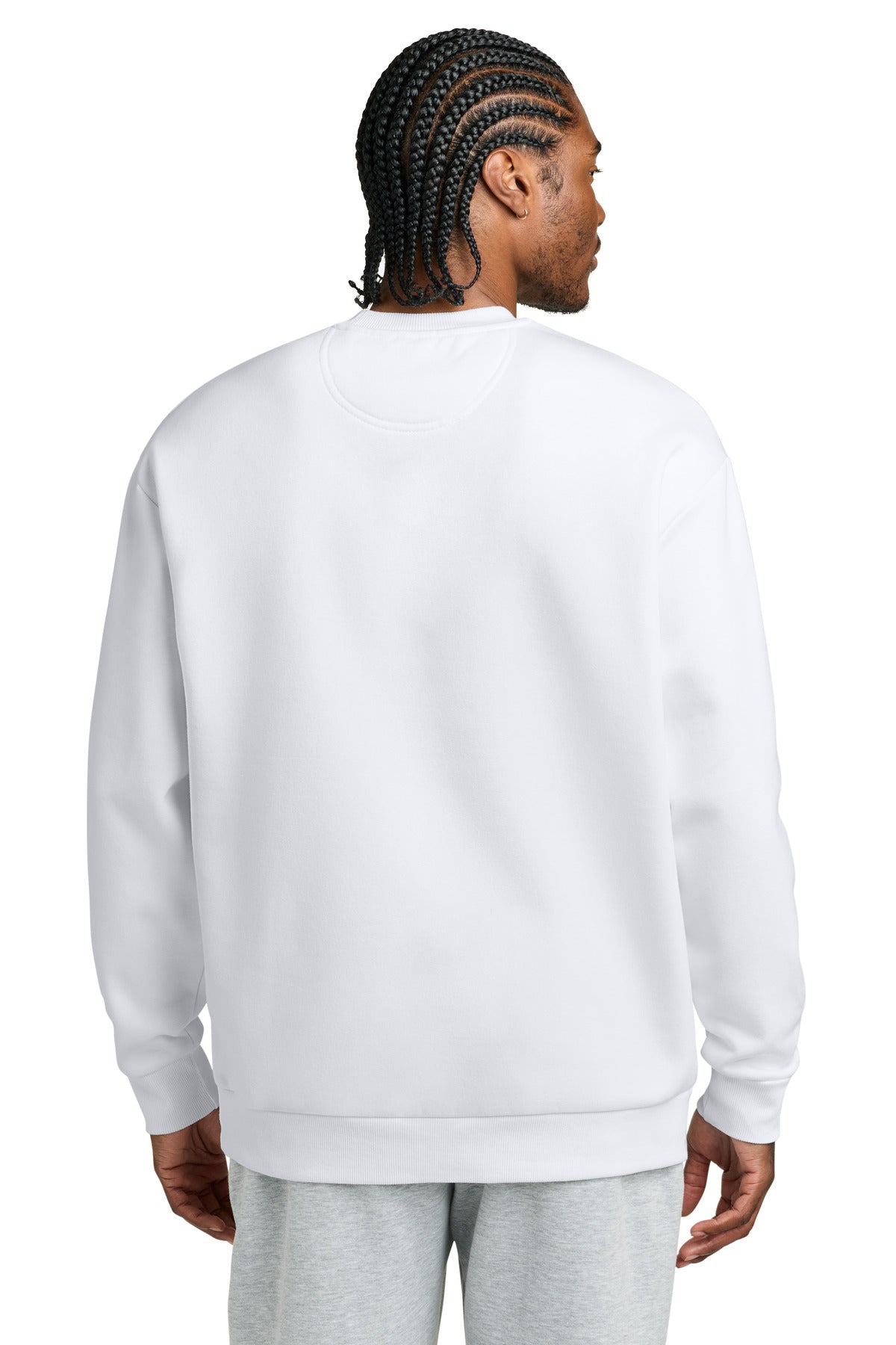 District V.I.T. Heavyweight Fleece Crew - White