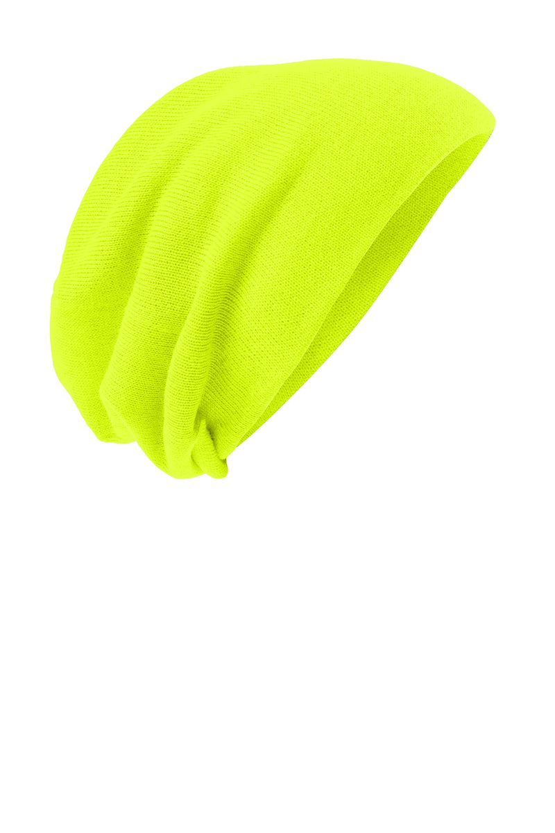 District Slouch Beanie - Neon Yellow