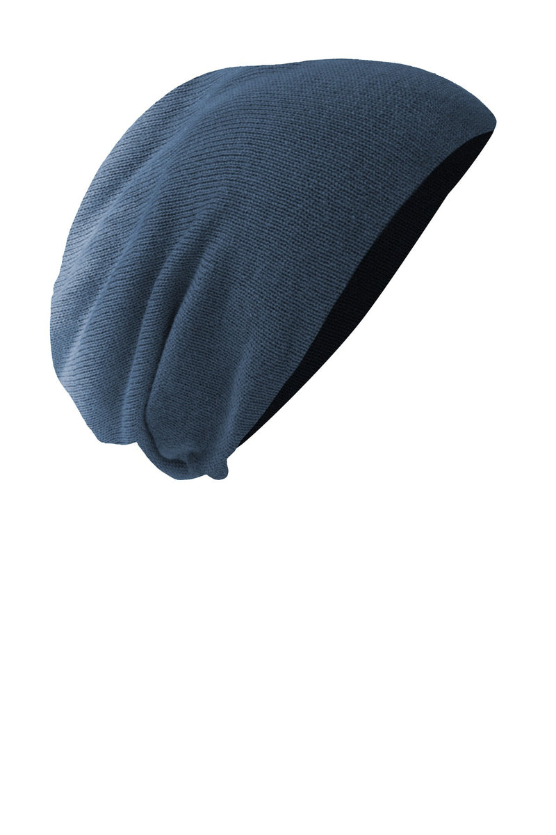 District Slouch Beanie - Navy Dip Dye