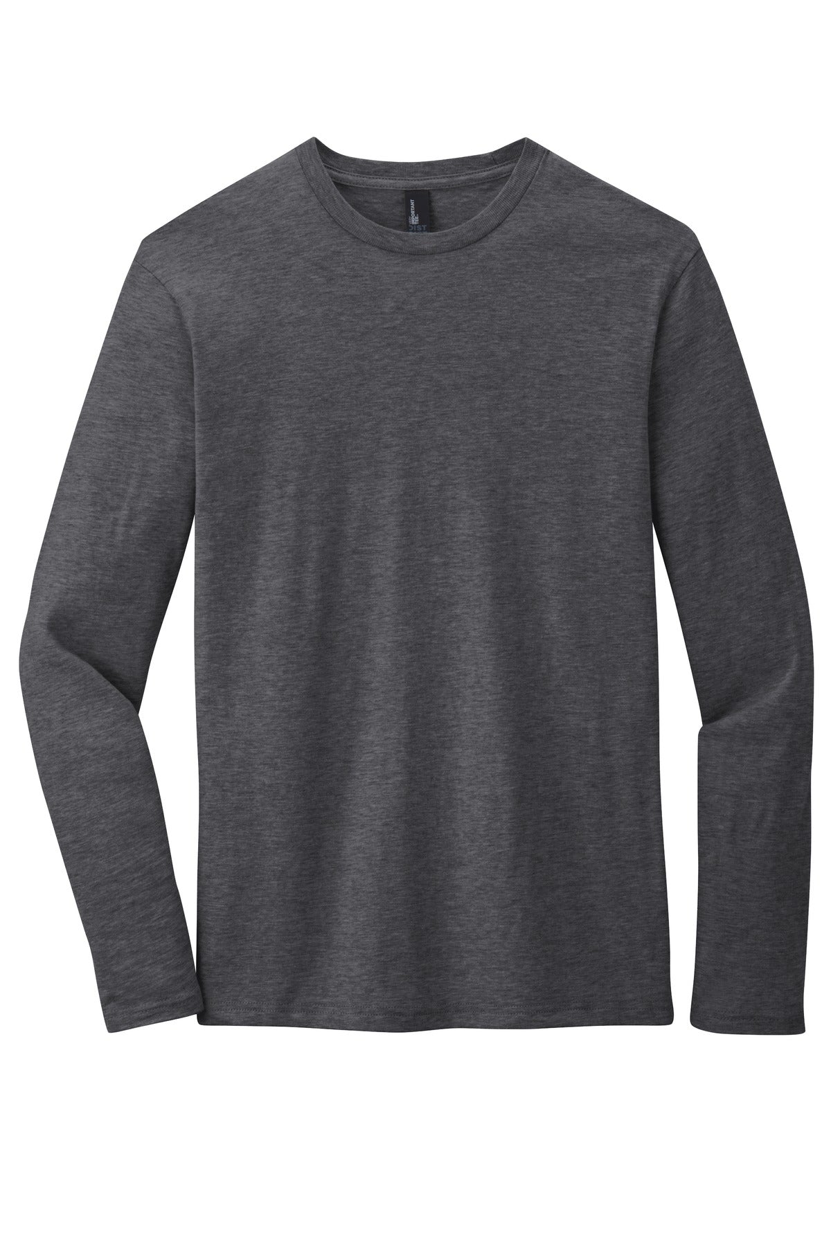 District Very Important Tee Long Sleeve - Heathered Charcoal