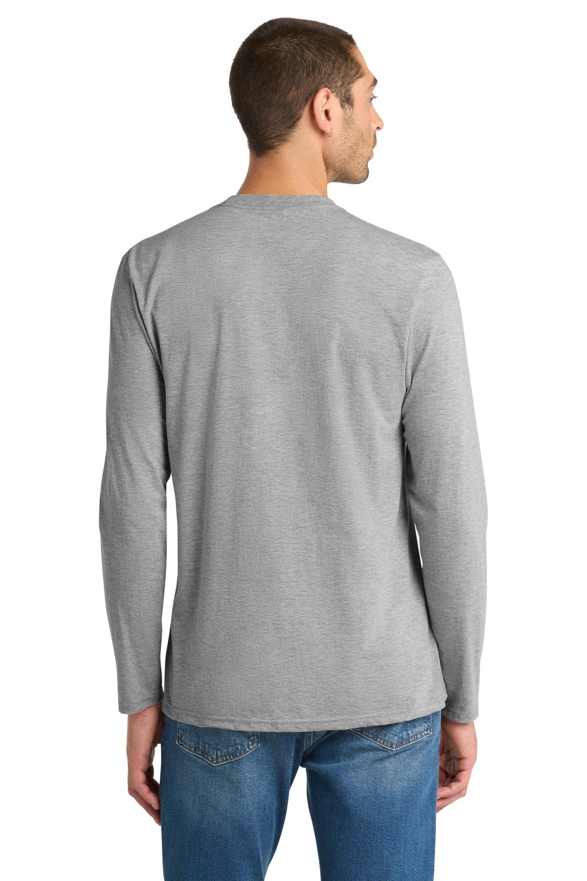 District Very Important Tee Long Sleeve - Light Heather Grey