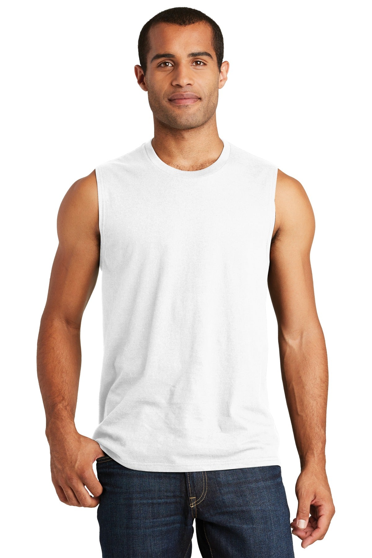 District  V.I.T.   Muscle Tank - White