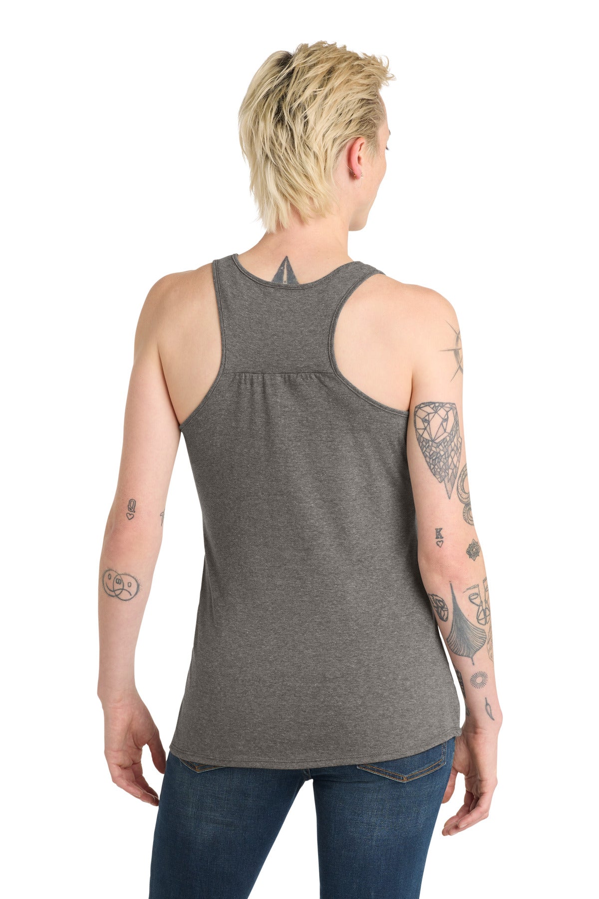 District  Women's V.I.T.  Racerback Tank - Grey Frost
