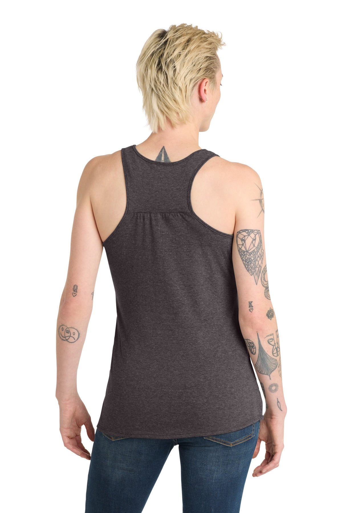 District  Women's V.I.T.  Racerback Tank - Heathered Charcoal