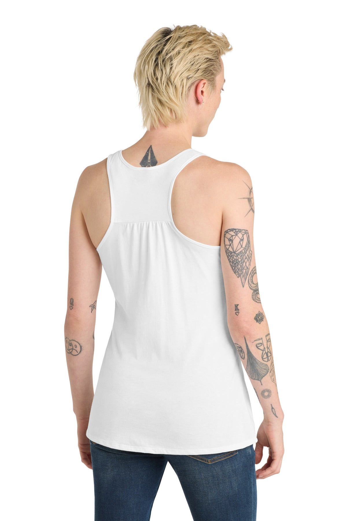 District  Women's V.I.T.  Racerback Tank - White