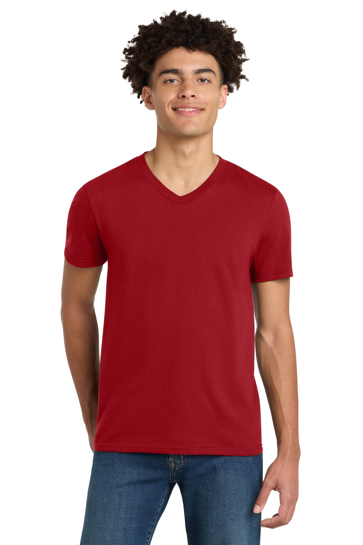 District Very Important Tee V-Neck - Classic Red
