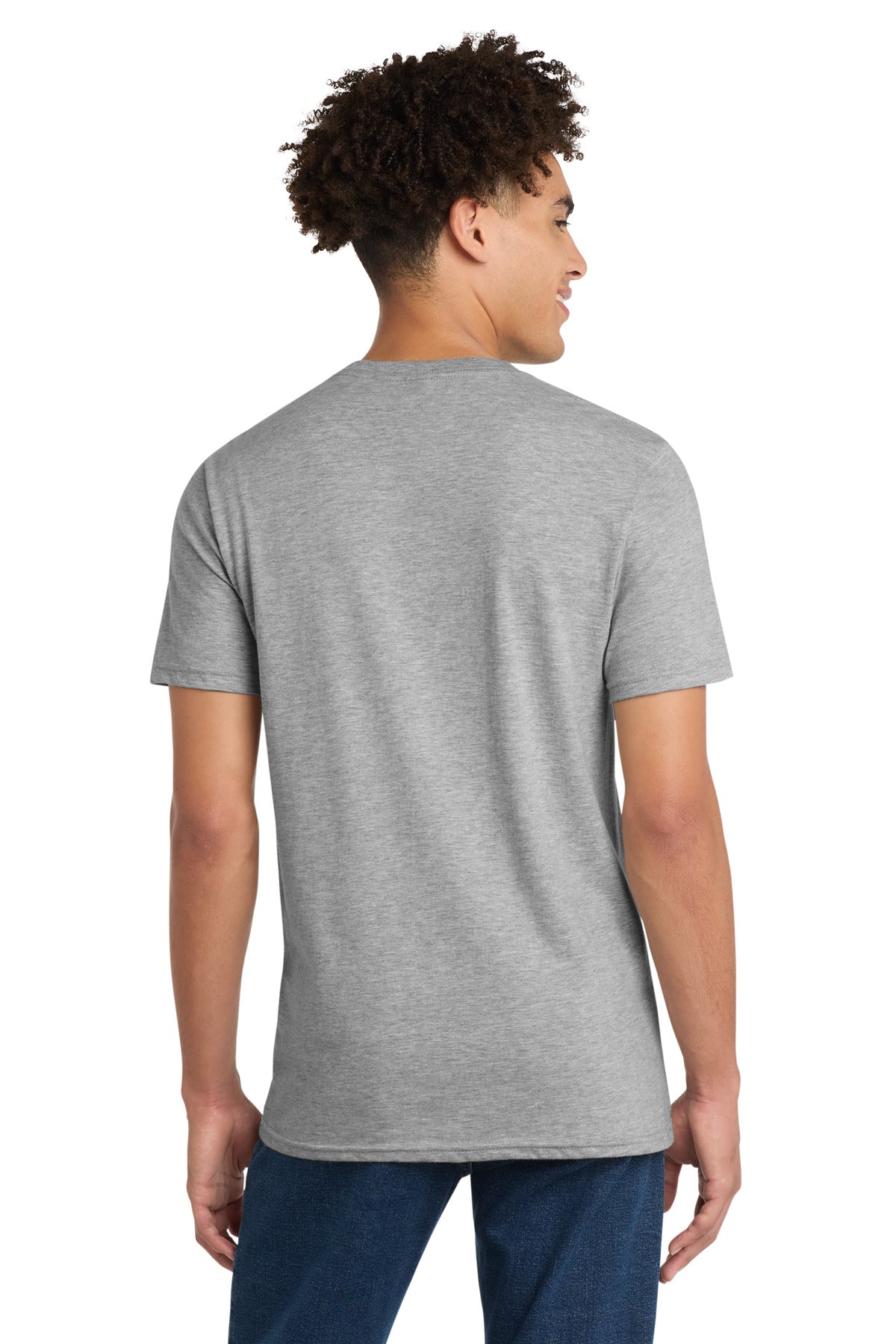 District Very Important Tee V-Neck - Light Heather Grey