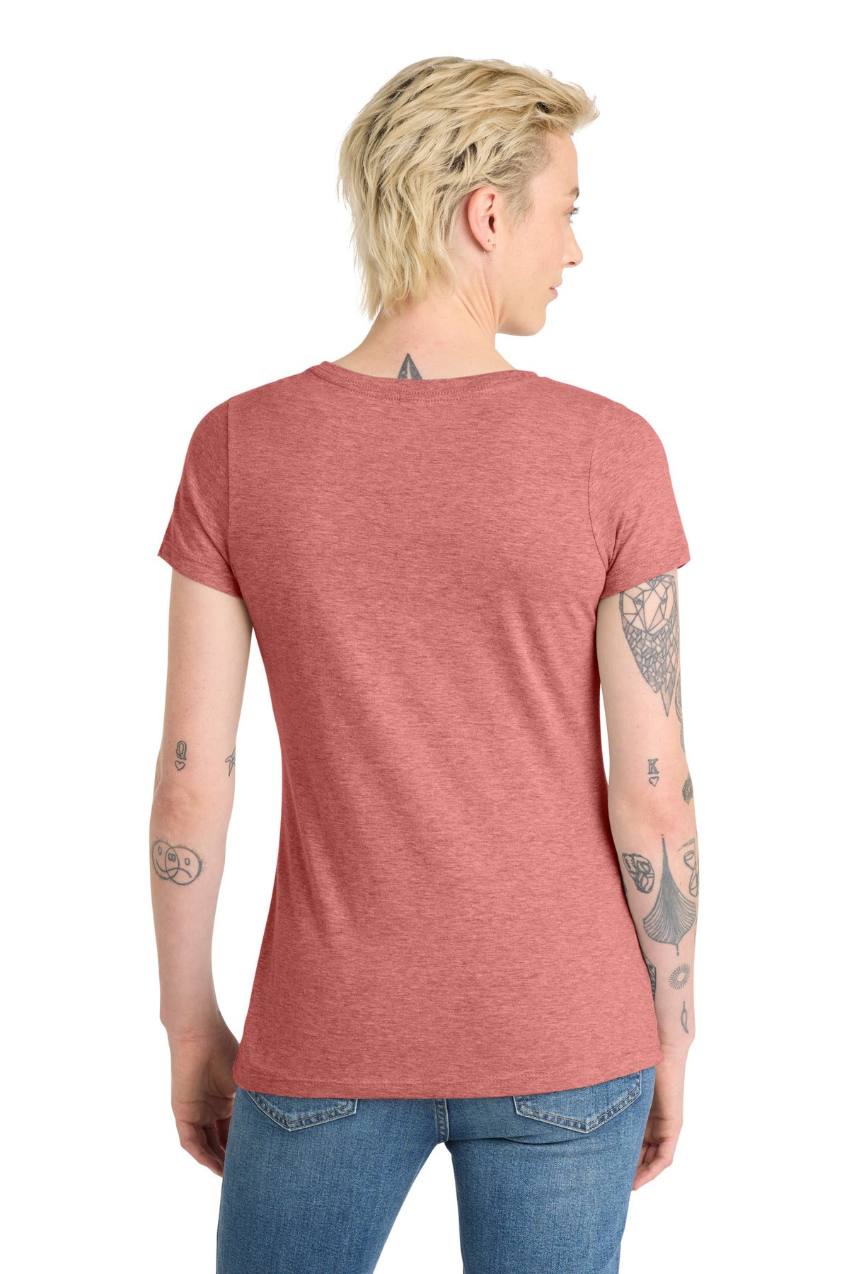 District  Women's Very Important Tee  V-Neck - Blush Frost