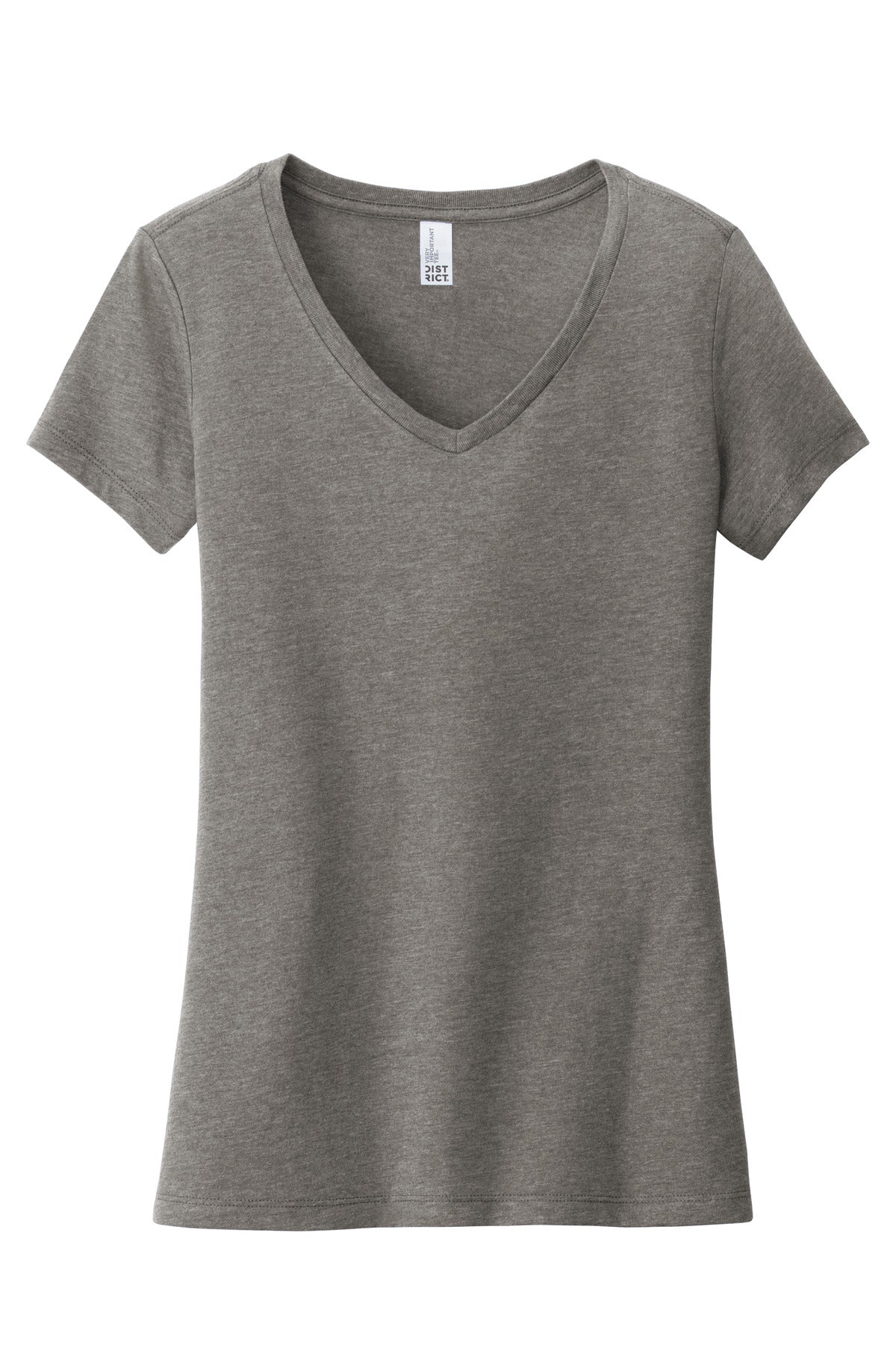 District  Women's Very Important Tee  V-Neck - Grey Frost