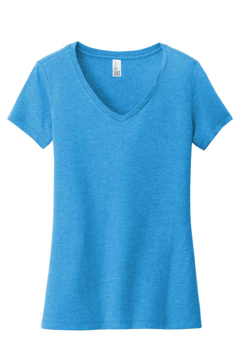 District  Women's Very Important Tee  V-Neck - Heathered Bright Turquoise