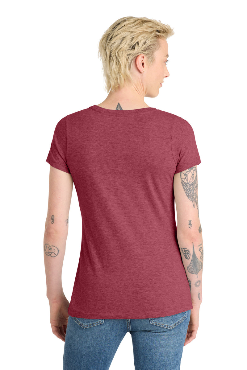 District  Women's Very Important Tee  V-Neck - Heathered Cardinal