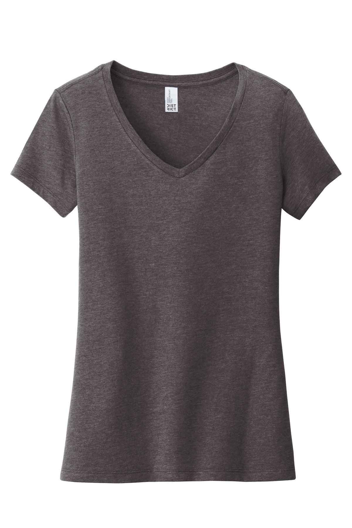 District  Women's Very Important Tee  V-Neck - Heathered Charcoal
